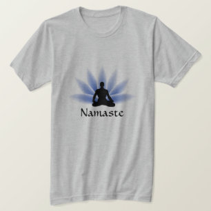 Namaste Yoga Lotus Man Custom T-shirt