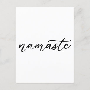 Namaste Yoga Lover Meditation Buddhist Buddhism Postcard
