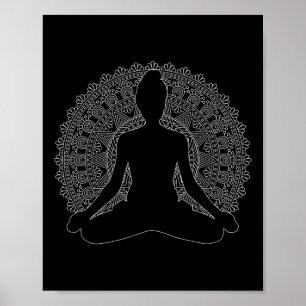 Namaste Yoga Mandalas Good Vibes Meditation Mandal Poster