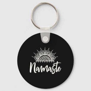 Namaste Yoga Meditation Exercise Yoga Gift Key Ring