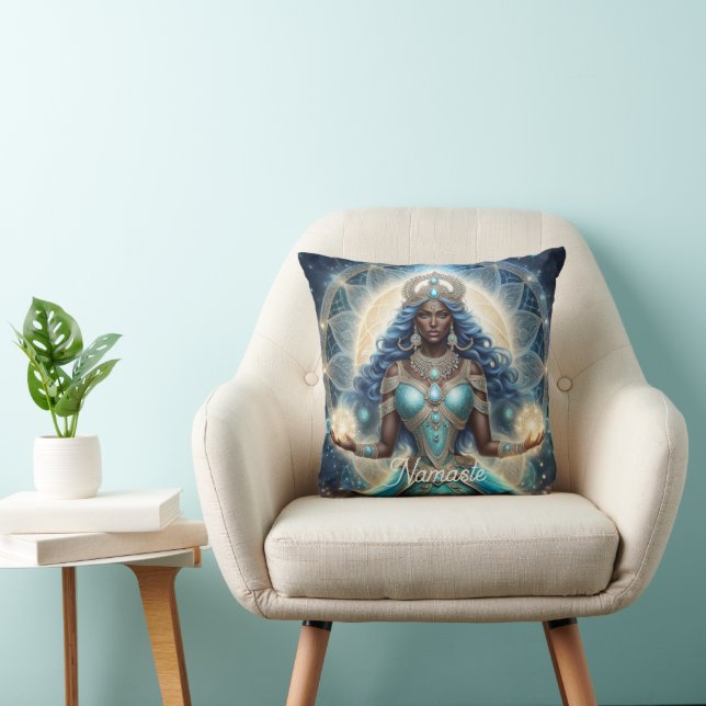 Namaste, Yoga, Meditation, Peace, Respect Cushion (Chair)