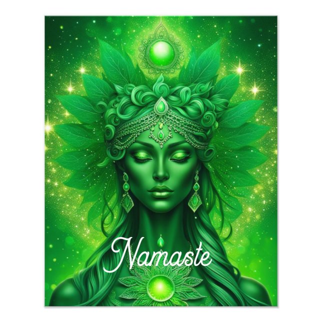 Namaste, Yoga, Meditation, Peace, Respect Photo Print (Front)