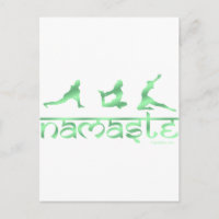 Namaste yoga poses green
