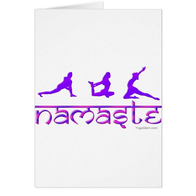 Namaste yoga poses purple (Front)