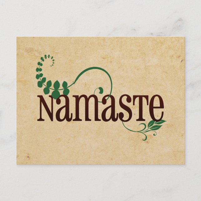 Namaste Yoga Postcard (Front)