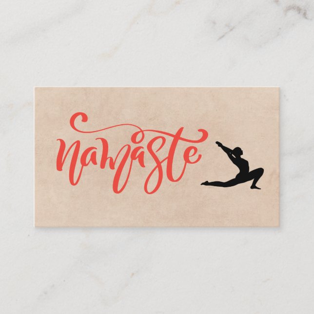 Namaste Yoga Stretch Business Card (Front)