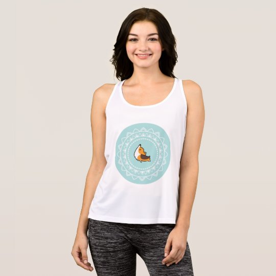 Namaste Yoga Tricolor Corgi Workout Tank