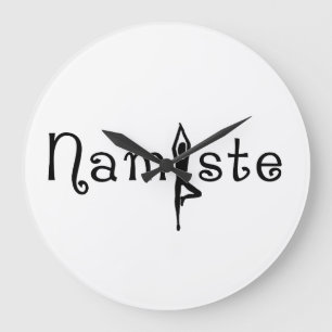 Namaste Yoga Wall Clock