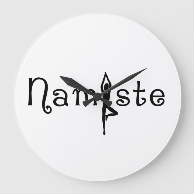 Namaste Yoga Wall Clock (Front)