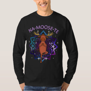 Namaste Zen Animal Moose Yoga Na Moose Te T-Shirt