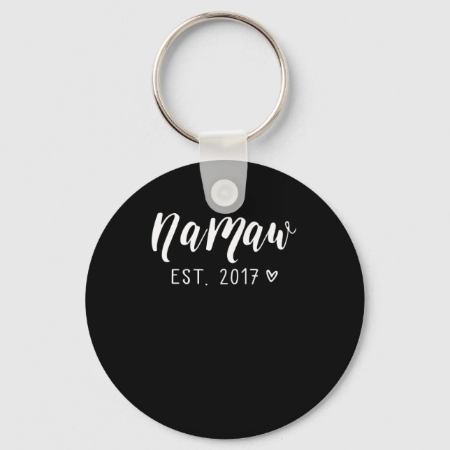 Namaw EST.2017 Best Grandma Custom Nana Gift Key Ring (Front)
