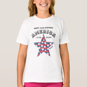 Name    250th Happy Birthday America Stars Youth T-Shirt