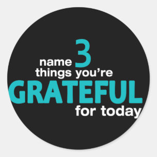 Name 3 Things... Collection Classic Round Sticker