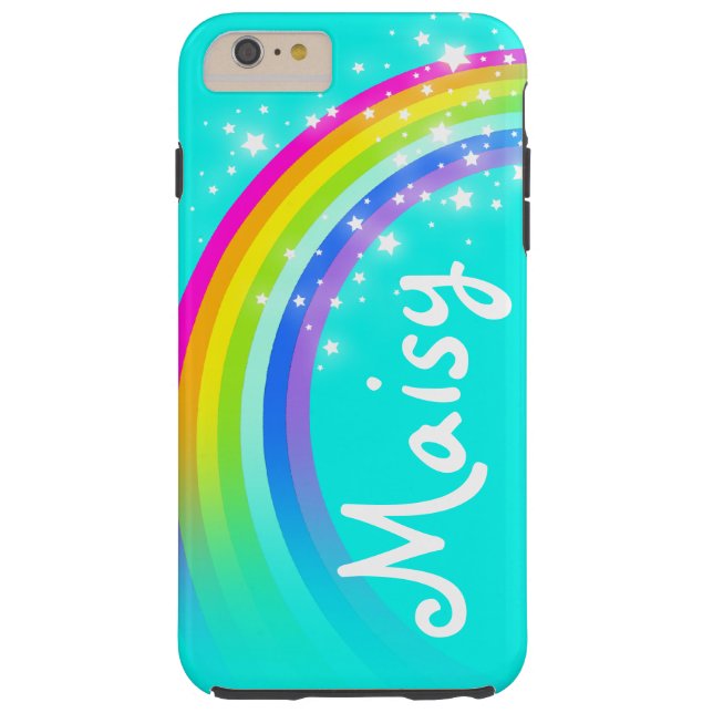 Name 5 letter rainbow aqua sky case (Back)
