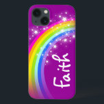 Name 5 letter rainbow purple ipad mini case<br><div class="desc">Help protect your child's ipad mini with this pretty rainbow design girls ipad mini case. Personalise with your child's name up to 5 letters. This example reads Faith. (***Please note some names will not always fit due to the nature of the font. 
 
 Exclusively designed and illustrated by Sarah Trett.</div>