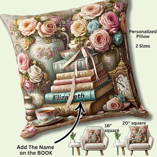 Name, A Good Book, Cup of Tea, Readers Cushion (Creator Uploaded)