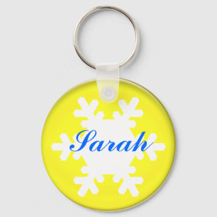 name, add text, Sarah Key Ring