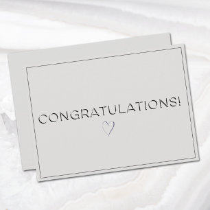 Name, Address    Platinum Colour Congrats Flat Card