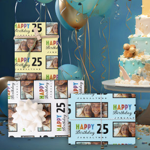 Name Age Birthday Wrapping Paper