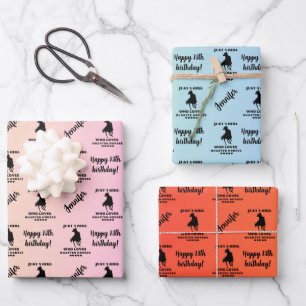 Name Age Just a Girl Who Loves Quarter Horses  Wrapping Paper Sheet