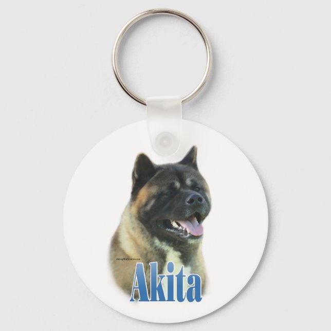 Name Akita  Key Ring (Front)
