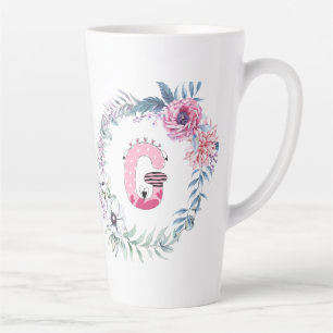 Name Alphabet "G" Latte Mug