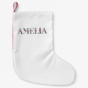 Name Amelia Small Christmas Stocking