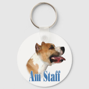 Name American Staffordshire Terrier Key Ring