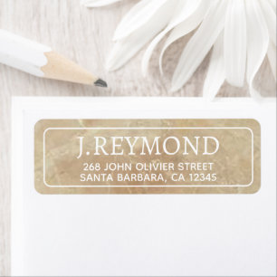 Name and Address   beige marble