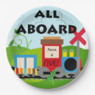 Name and Age All Aboard Train Happy Birthday