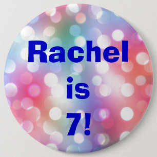 Name And Age Fun Birthday Button Pin
