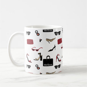 Name and Fashion Accessories Girl Boss Coffee Mug