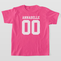 Name and Jersey Number Front Back T-Shirt