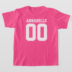 Name and Jersey Number Front Back T-Shirt