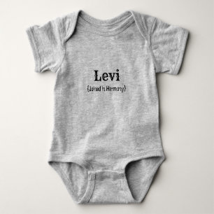 Name and Meaning (Levi) Baby Bodysuit