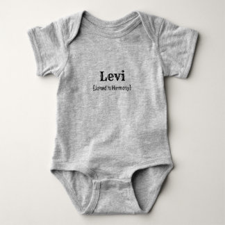 Name and Meaning (Levi) Baby Bodysuit