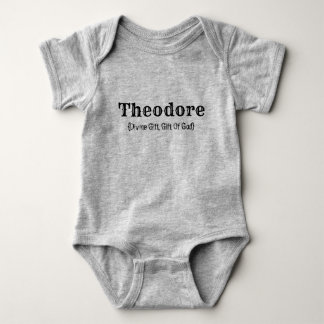 Name and Meaning (Theodore) Baby Bodysuit