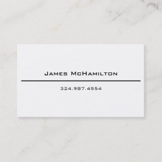 Name and Number Buisness Card - Simple