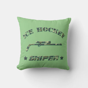 Name And Number Ice Hockey Sniper Cushion