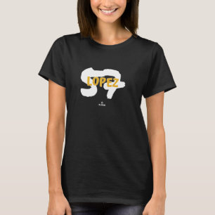 Name and Number Jacob Lopez Oakland Baseball MLBPA T-Shirt