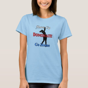 Name and Number on Back Serious Golfer T-Shirt