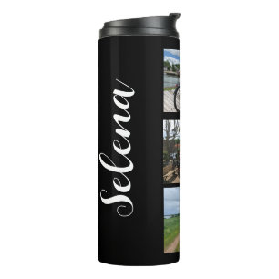 Name and Photo Collage Thermal Tumbler