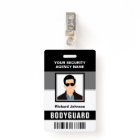 Name and Photo Security Bodyguard ID Card
