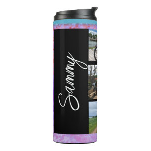 Name and Picture Collage Thermal Tumbler 