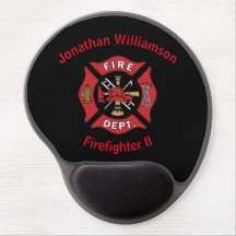 Name and Rank with Firefighter Emblem 
