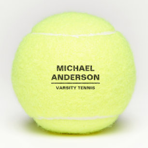 Name and Team Tennis Balls