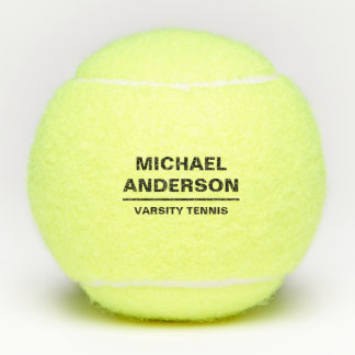 Name and Team Tennis Balls