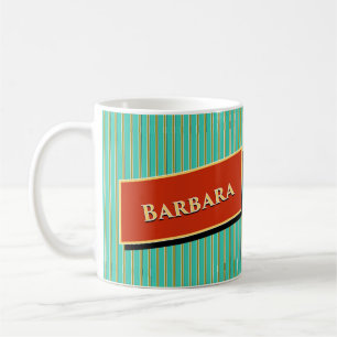 Name and Zodiac Barbara and Taurus Coffee Mug