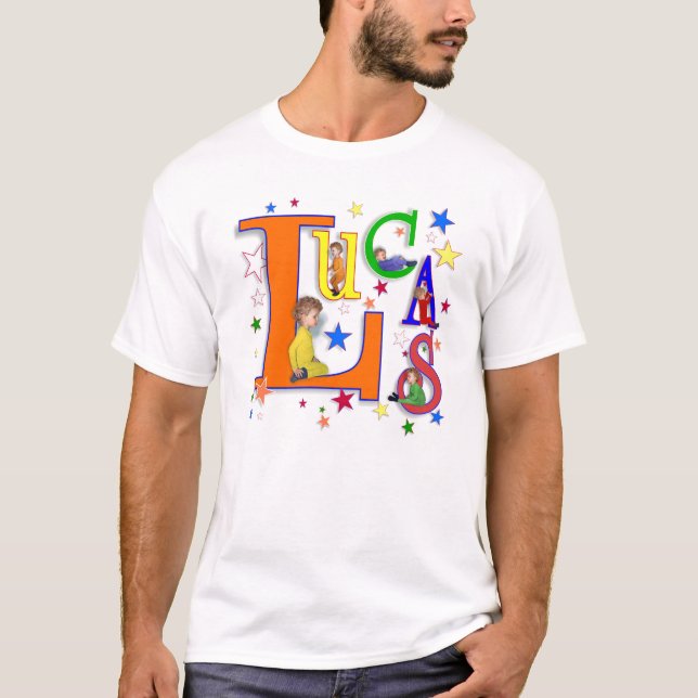 Name Art - "Lucas" t-shirt (Front)