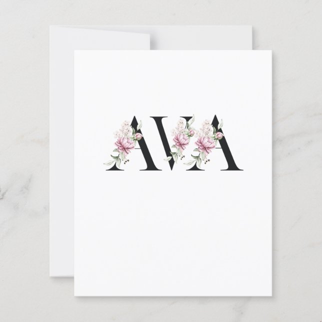 Name Ava (Front)